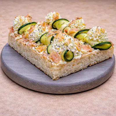 Salmone, Zucchine, Philadelphia e Semi di Papavero